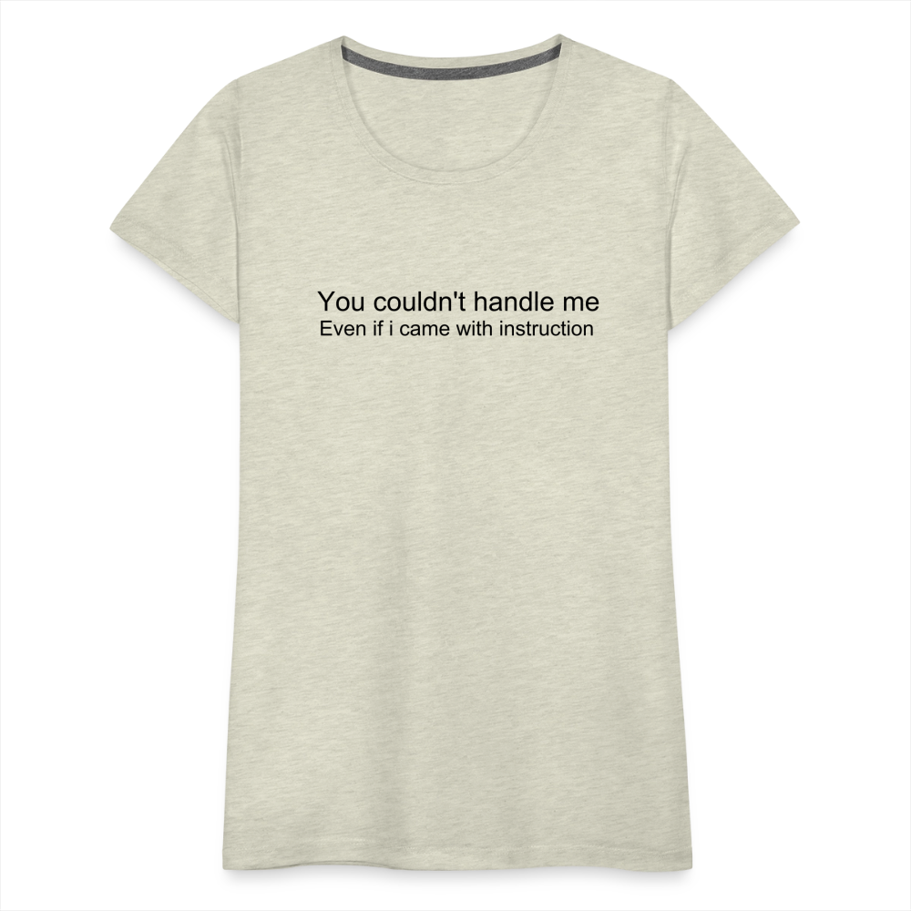 Women’s Premium T-Shirt WOMEN POWER - heather oatmeal