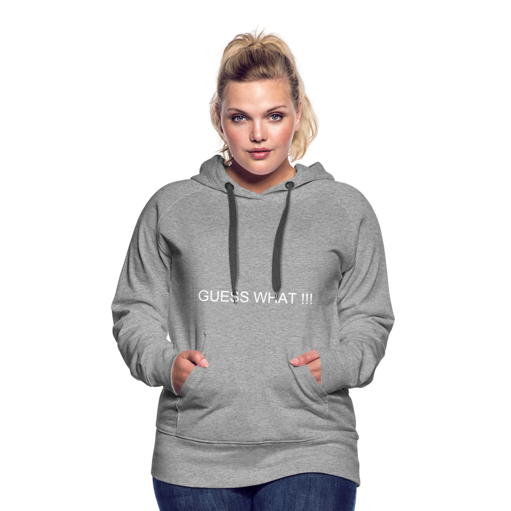 Women’s Premium Hoodie I AM A BOSS OF MY OWN PATH - heather grey