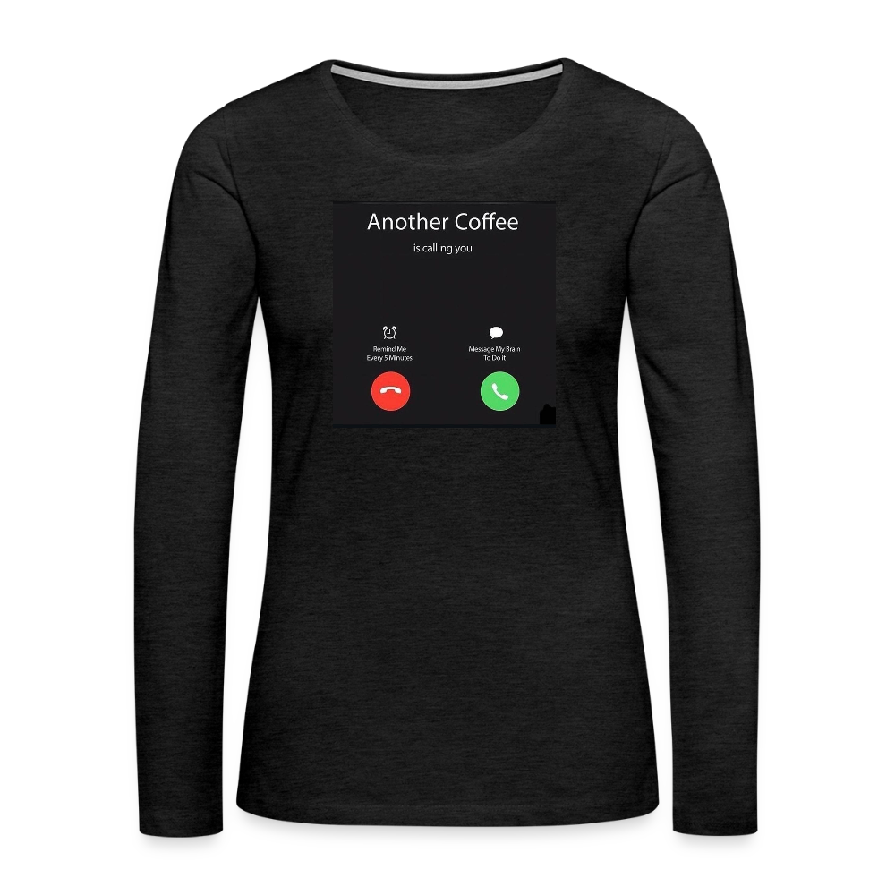 Women's Premium Long Sleeve T-Shirt coffee - charcoal grey