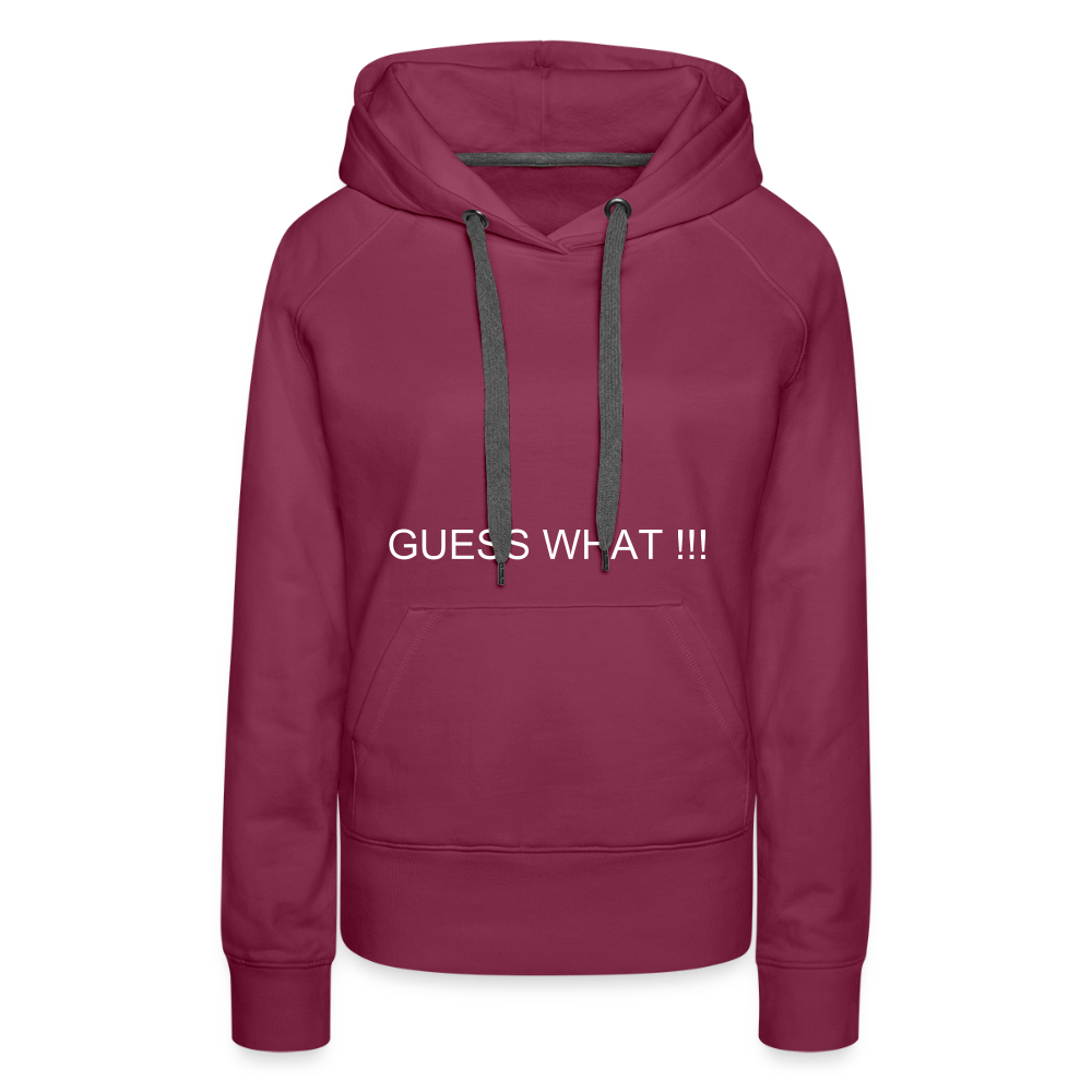 Women’s Premium Hoodie I AM A BOSS OF MY OWN PATH - burgundy
