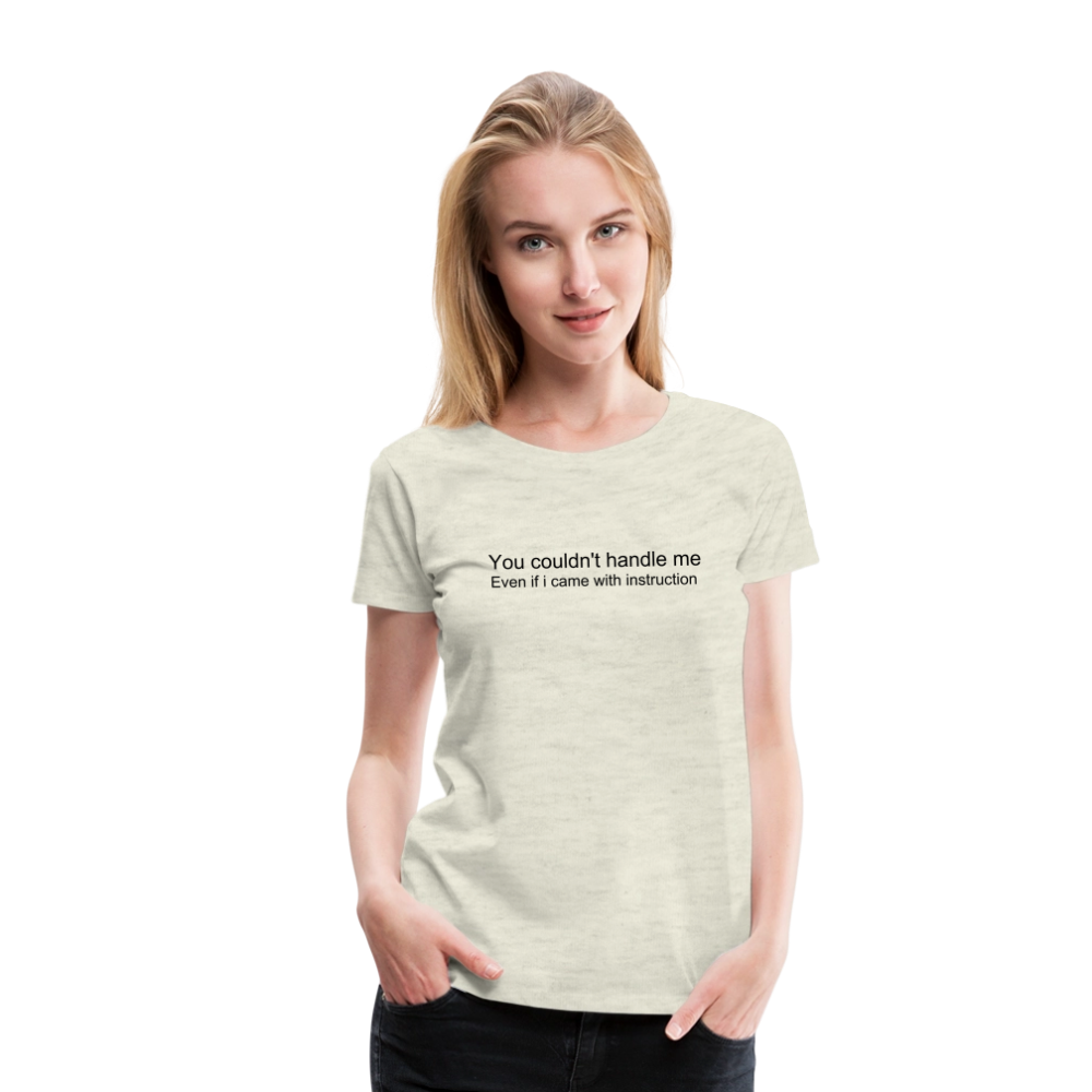 Women’s Premium T-Shirt WOMEN POWER - heather oatmeal