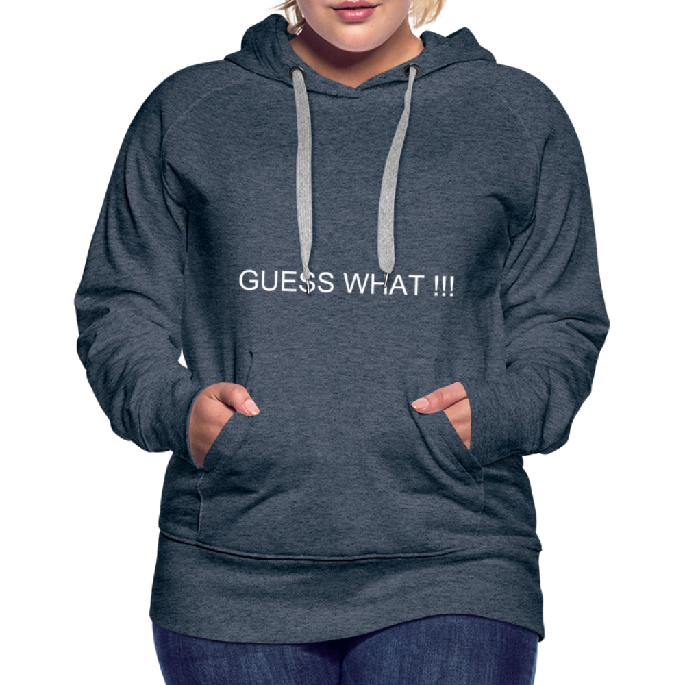 Women’s Premium Hoodie I AM A BOSS OF MY OWN PATH - heather denim