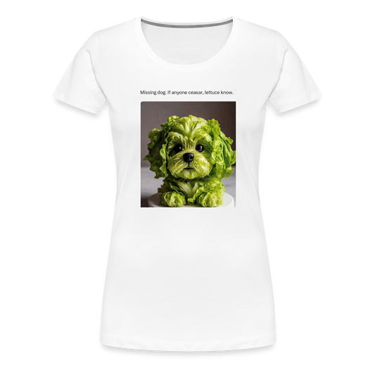 Women’s Premium T-Shirt FLUFFY - white