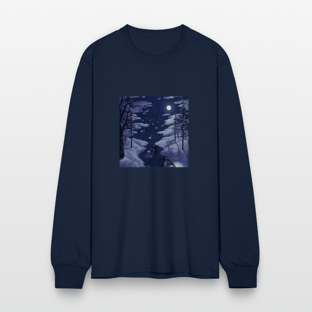 Men's Long Sleeve T-Shirt - navy