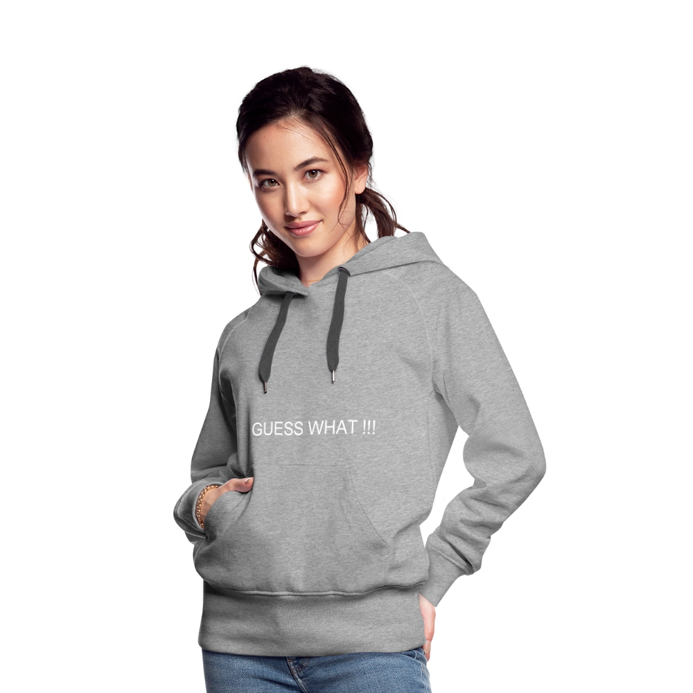 Women’s Premium Hoodie I AM A BOSS OF MY OWN PATH - heather grey