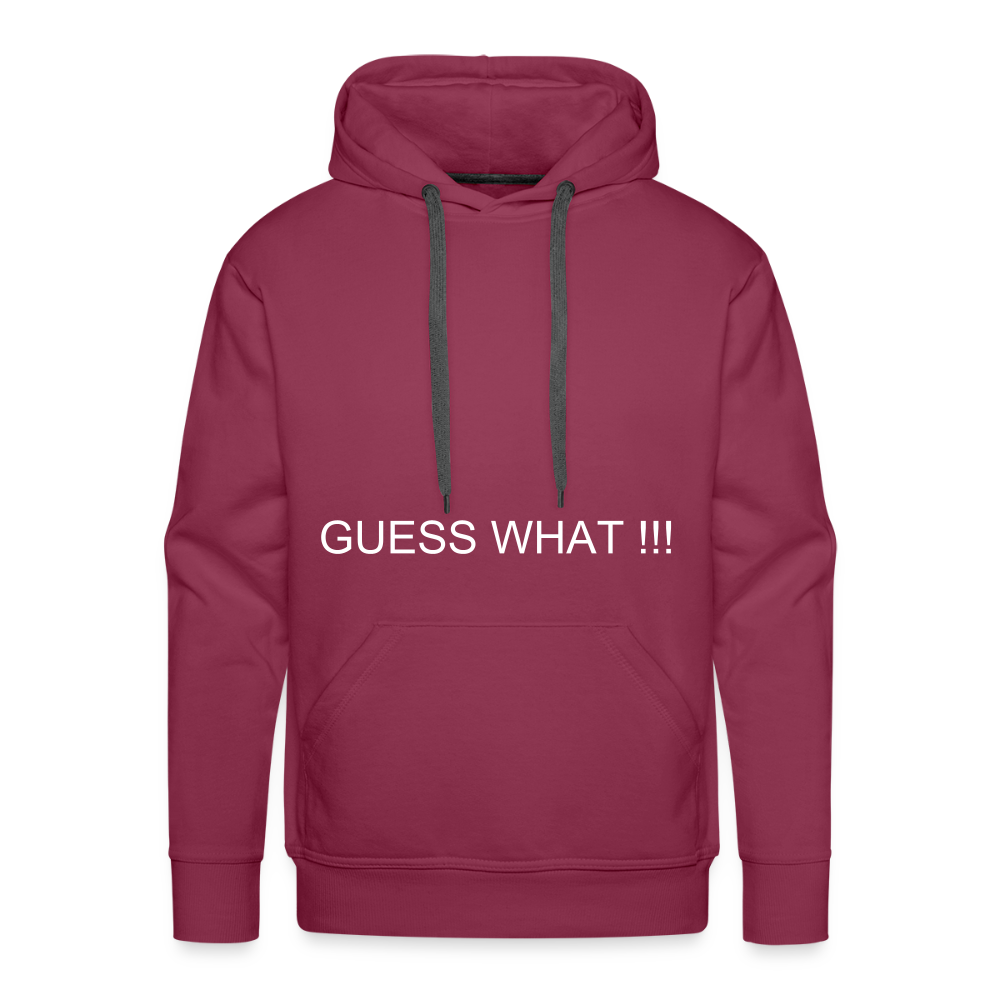 Men’s Premium Hoodie CHIN UP - burgundy