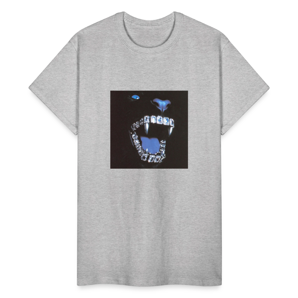 Gildan Ultra Cotton Adult T-Shirt bling bling teeth - heather gray