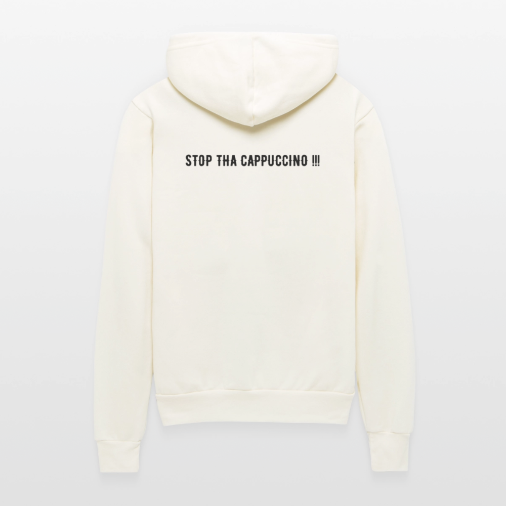 Unisex Full Zip Hoodie STOP THA CAPPUCCINO !!! - vintage white