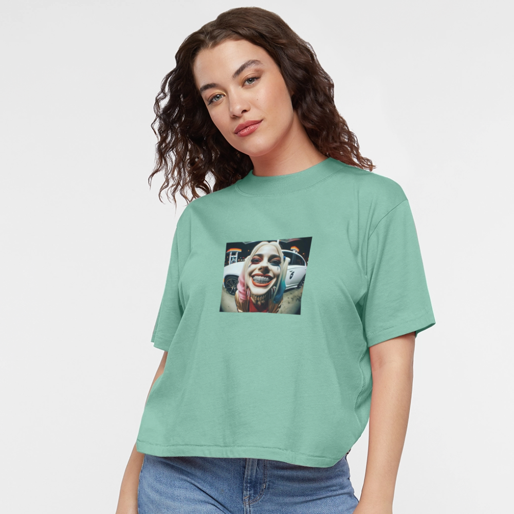 Women's Boxy Tee  BLING LING QUINN - saltwater