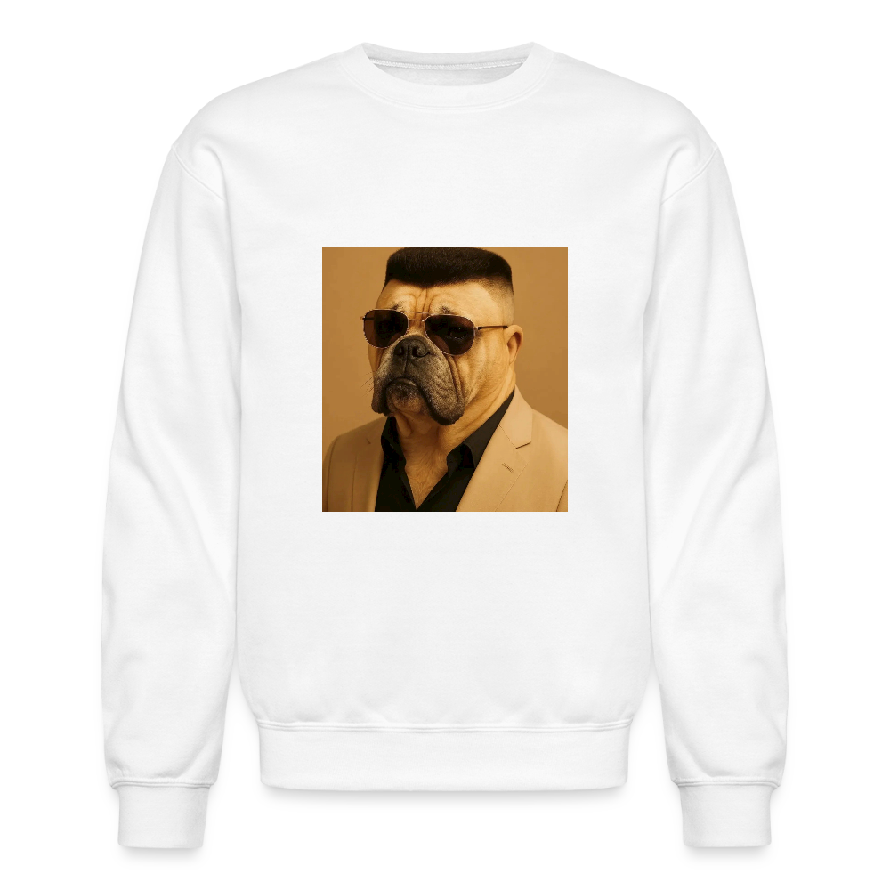 Crewneck Sweatshirt MOB DOG - white
