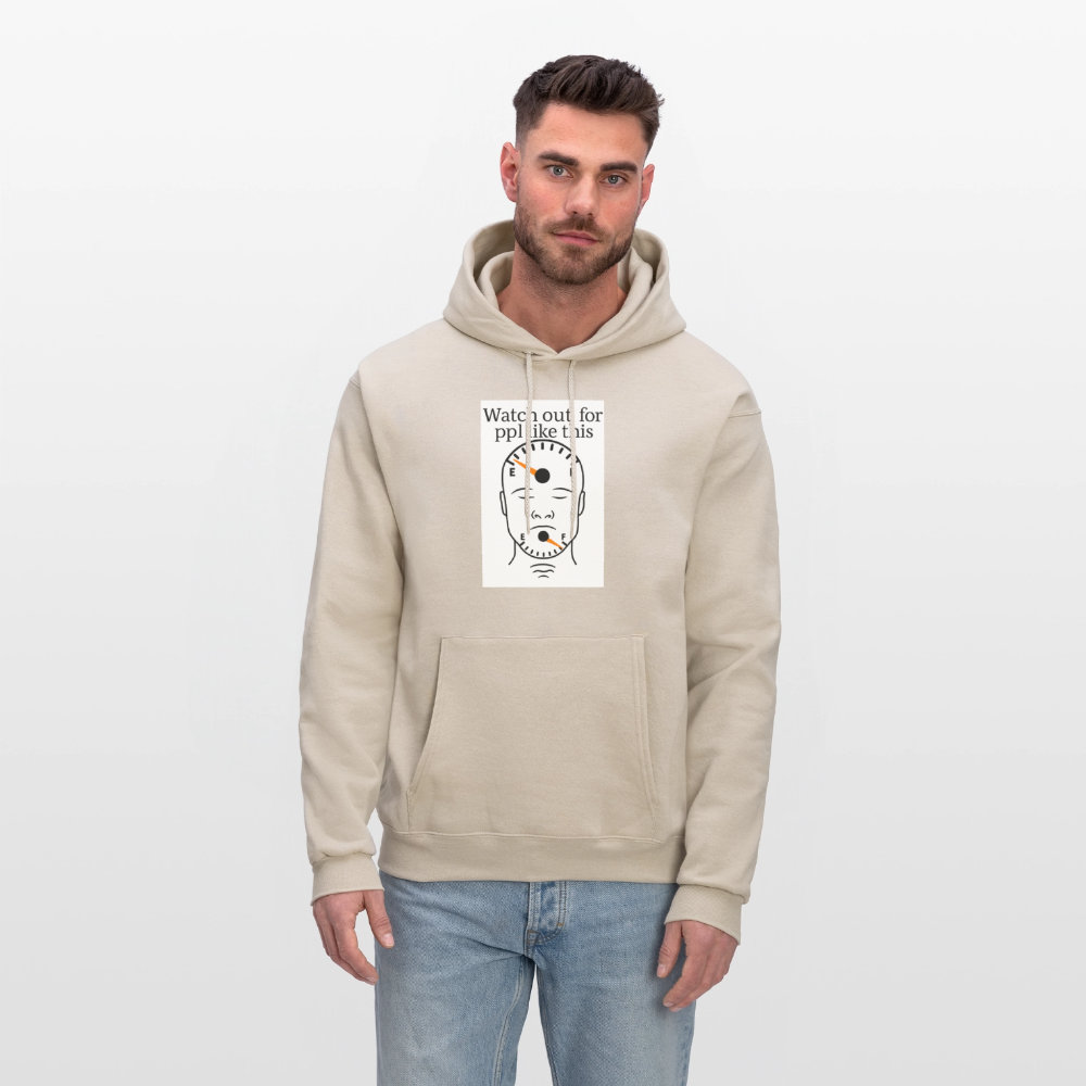 Men's Hoodie EMPTY HEADS FULL MOUTHS - Sand