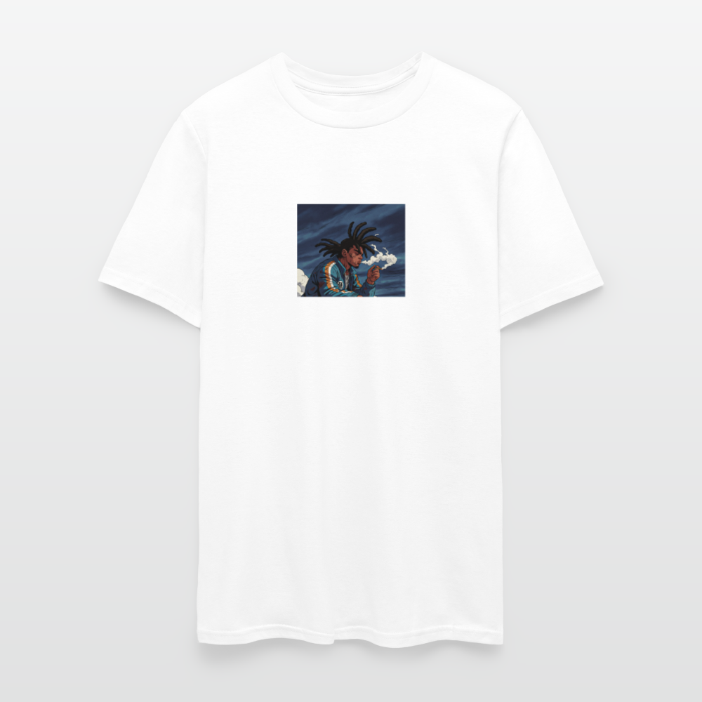 Men's T-Shirt | GILDAN 5000 RASTA KU - white