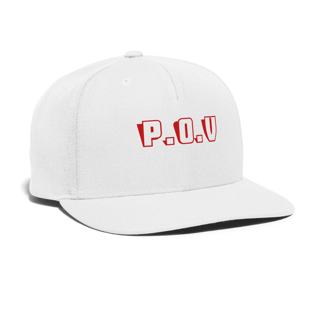 Snapback Baseball Cap P.O.V - white