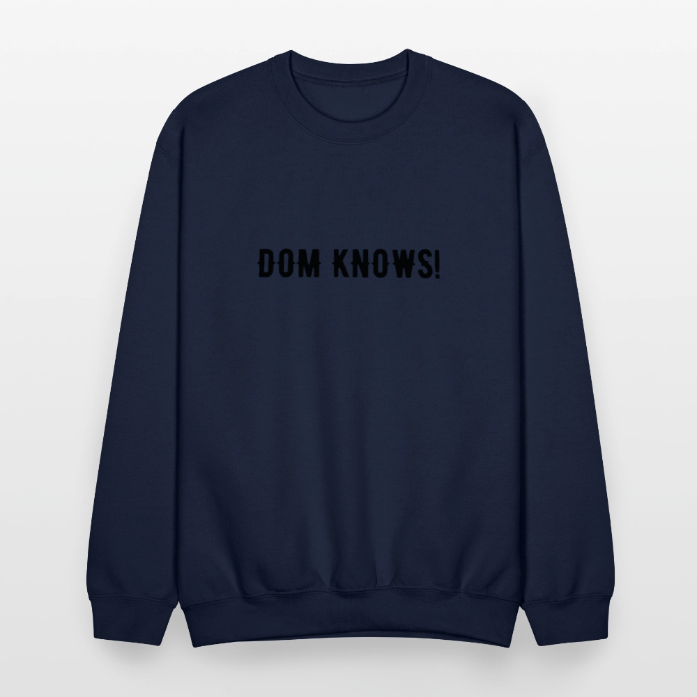 Crewneck Sweatshirt NOT PIZZA - navy