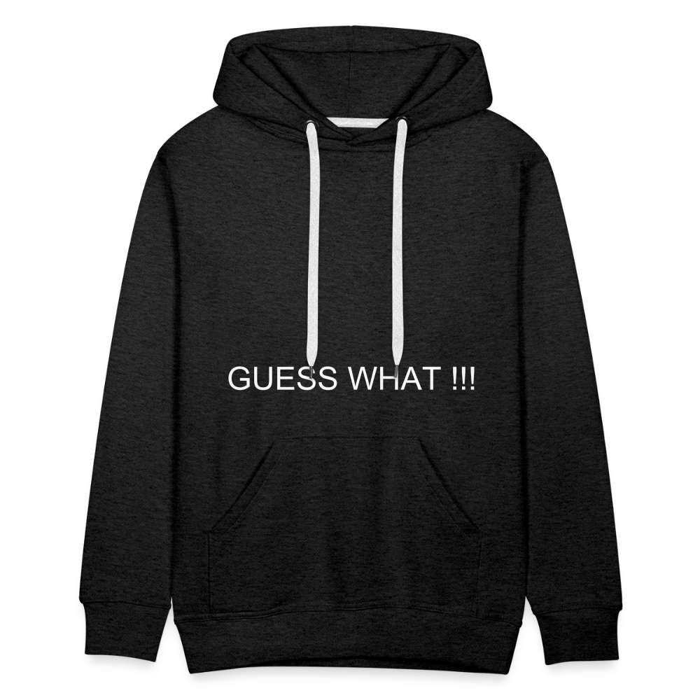 Men’s Premium Hoodie CHIN UP - charcoal grey