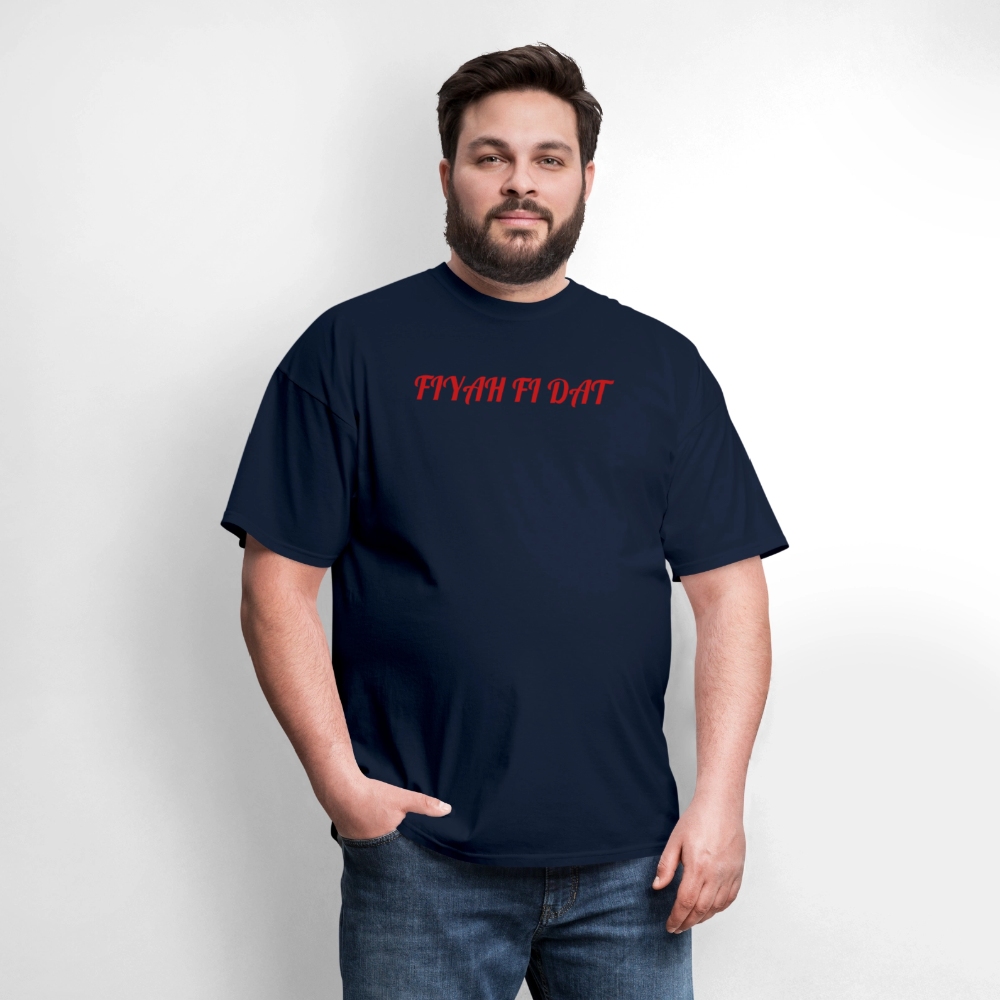 Men's T-Shirt | GILDAN 5000 FIYAH FI DAT - navy