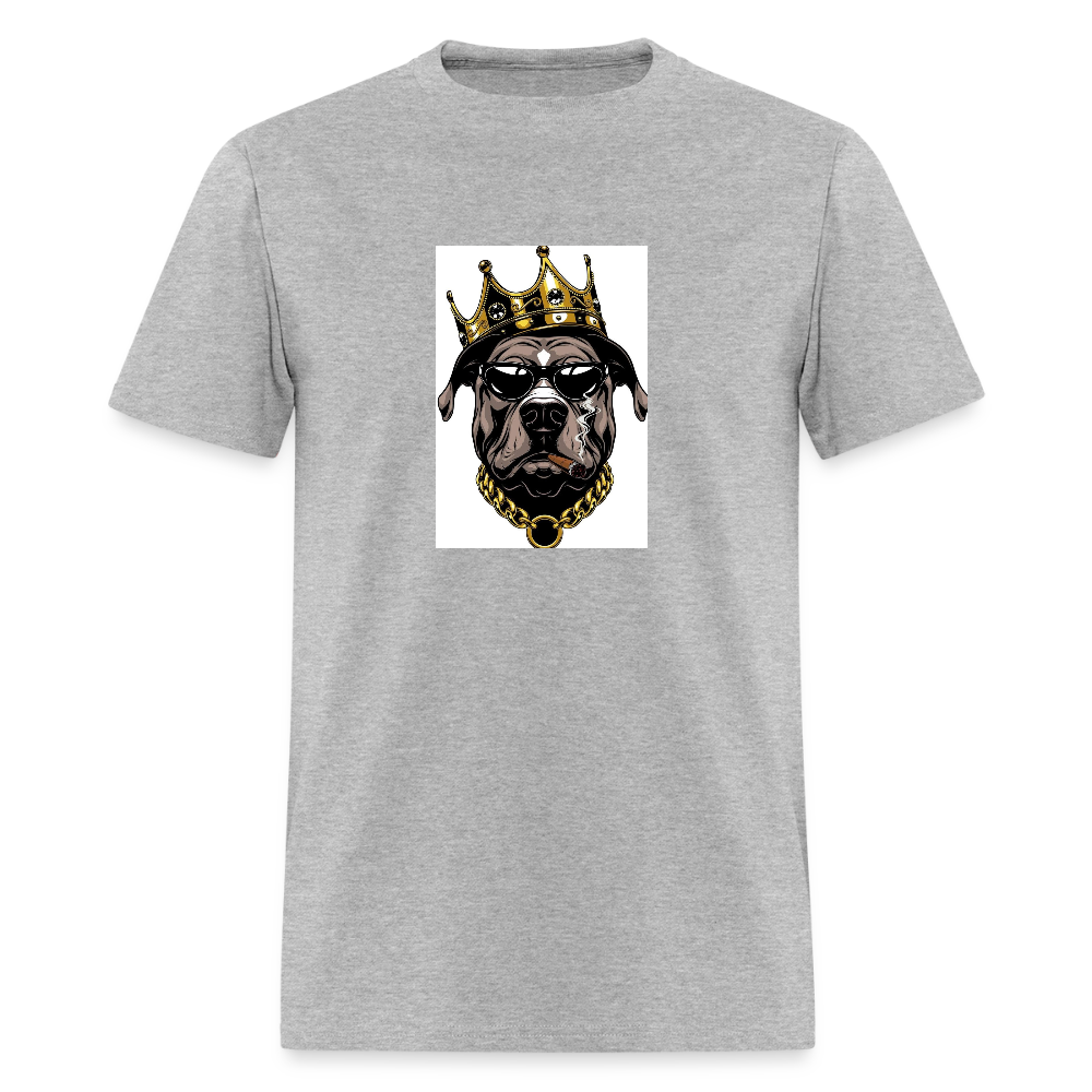 Men's T-Shirt | GILDAN 5000 KING K9 - heather gray