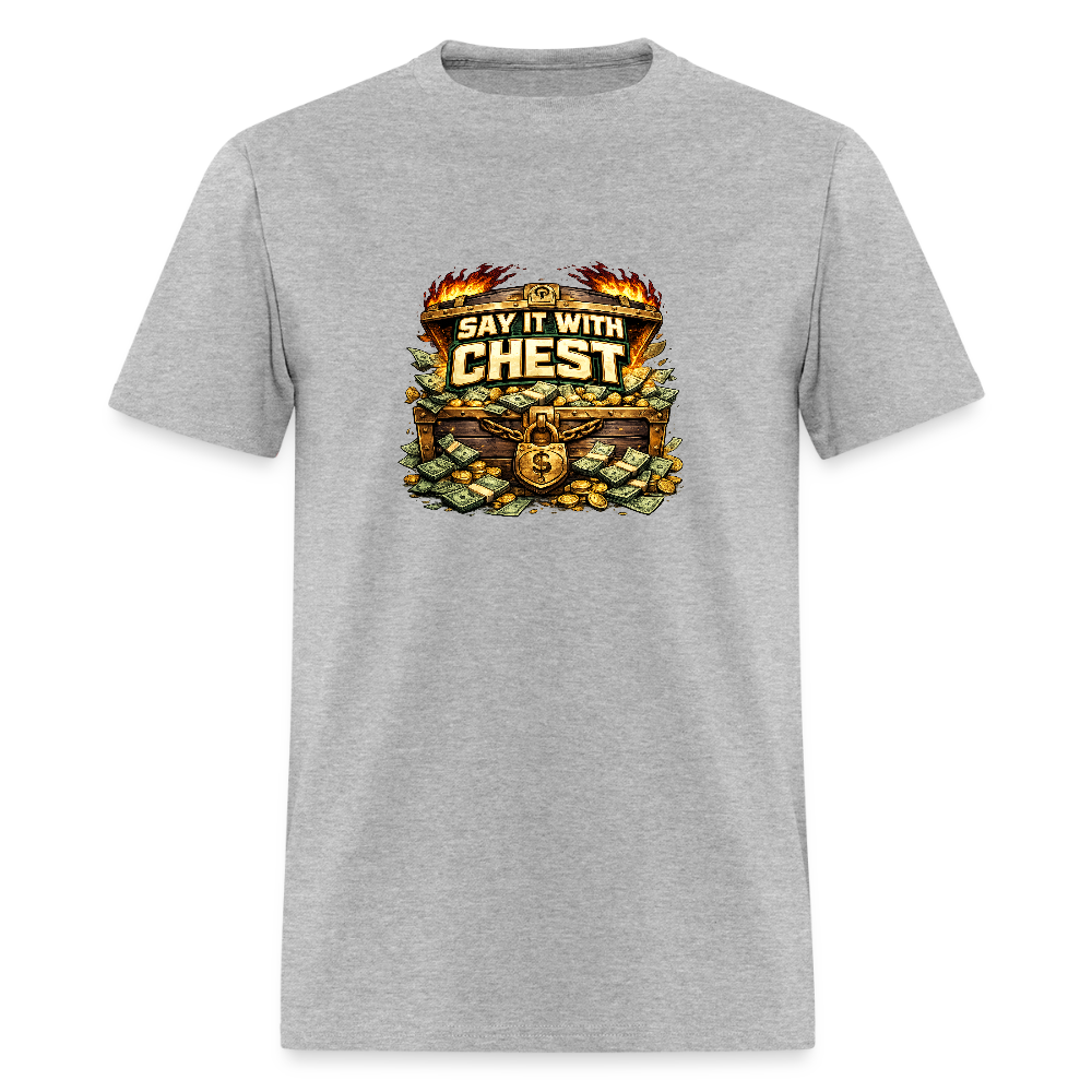 Men's T-Shirt | GILDAN 5000 SAY IT WITH CHEST - heather gray