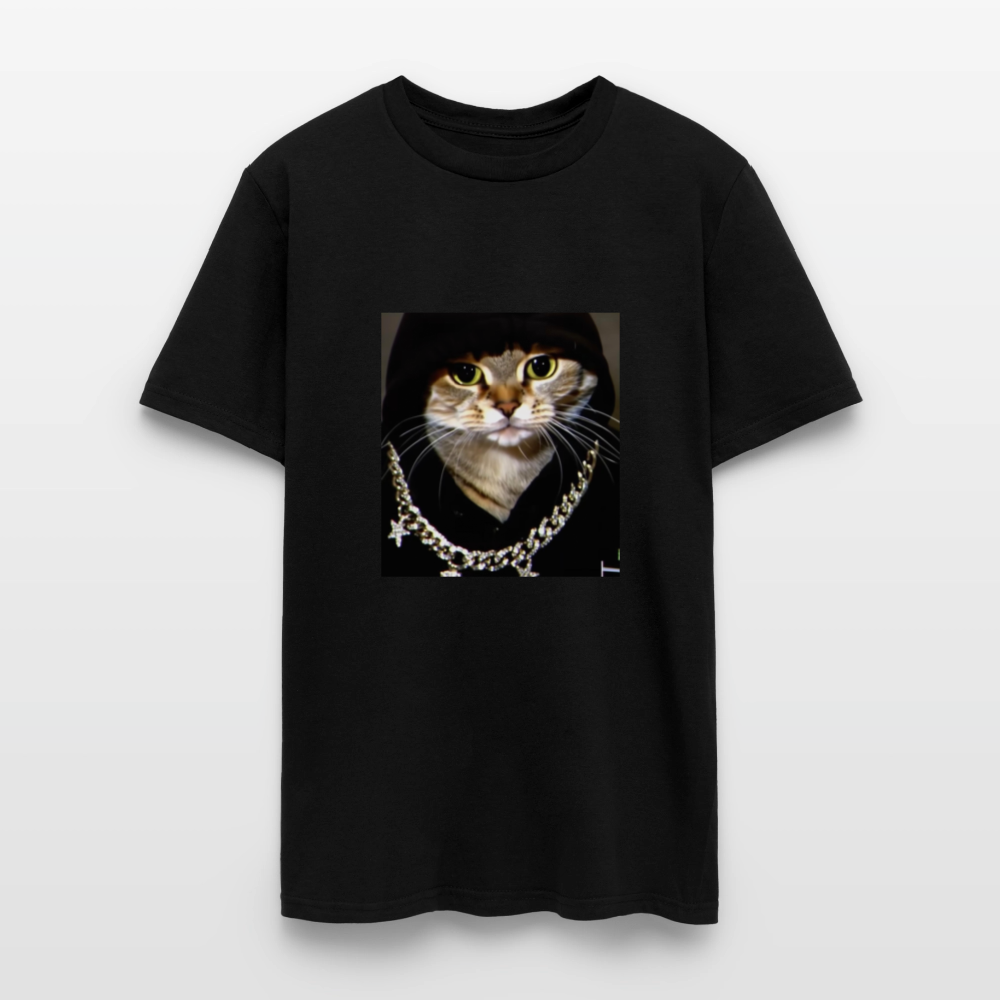 Men's T-Shirt | GILDAN 5000 BLING LING CAT - black