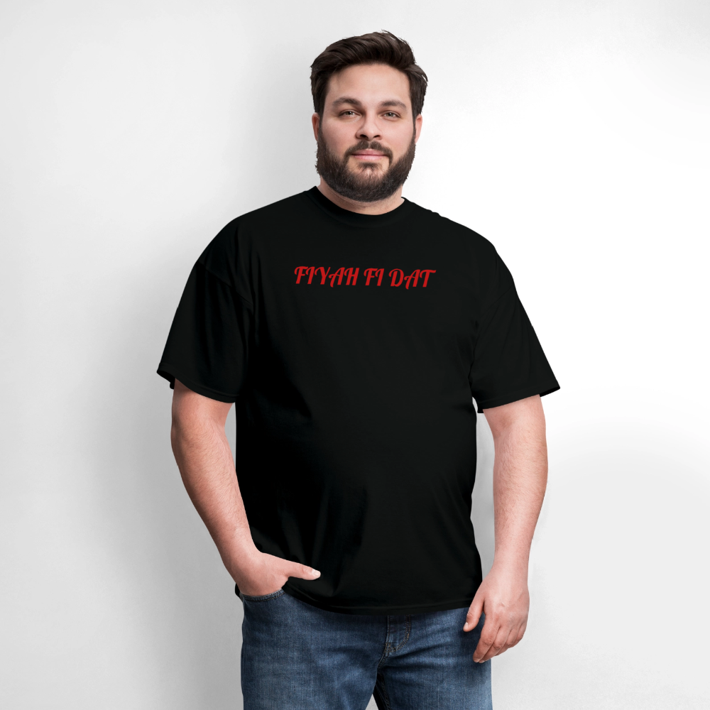 Men's T-Shirt | GILDAN 5000 FIYAH FI DAT - black