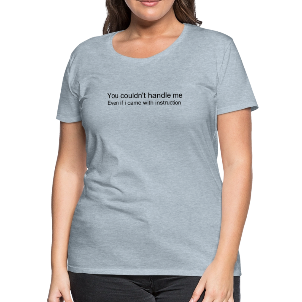 Women’s Premium T-Shirt WOMEN POWER - heather ice blue