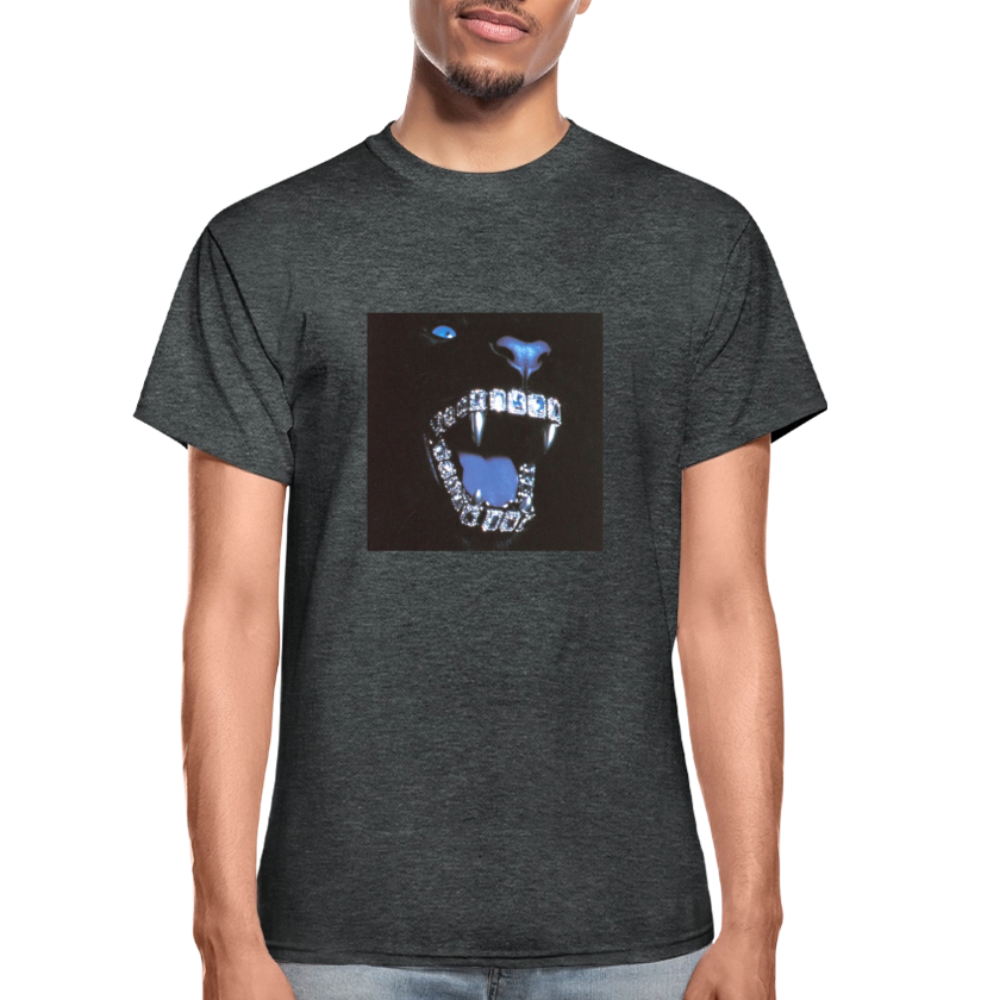 Gildan Ultra Cotton Adult T-Shirt bling bling teeth - deep heather