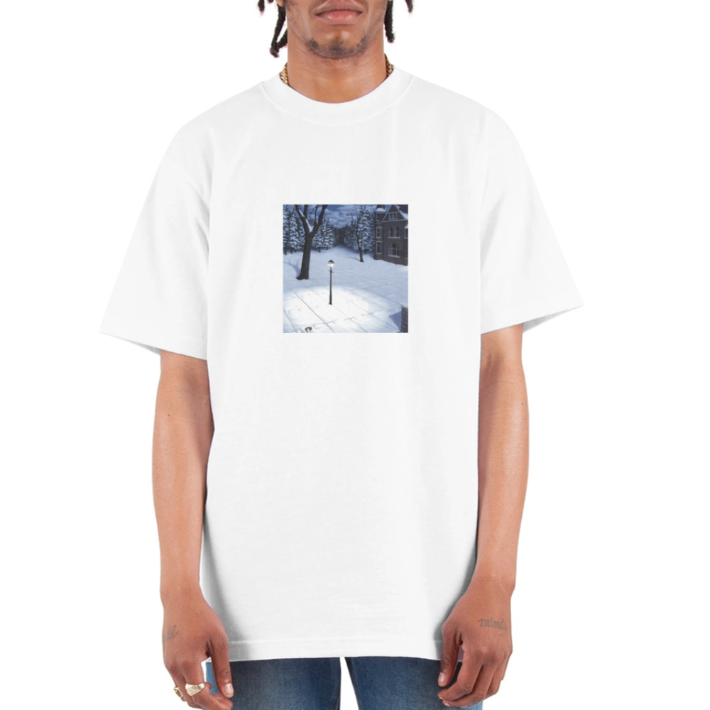 Unisex Oversized Heavyweight T-Shirt snow comfort - white