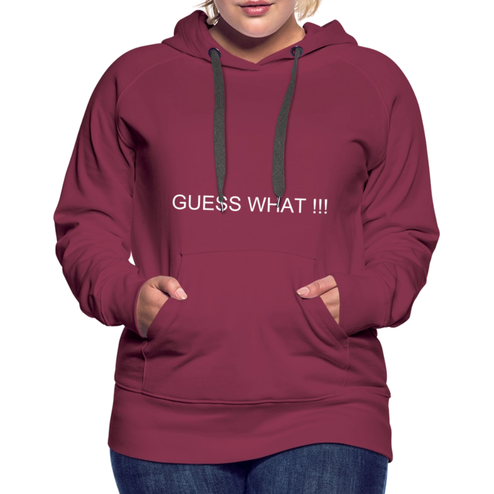 Women’s Premium Hoodie I AM A BOSS OF MY OWN PATH - burgundy