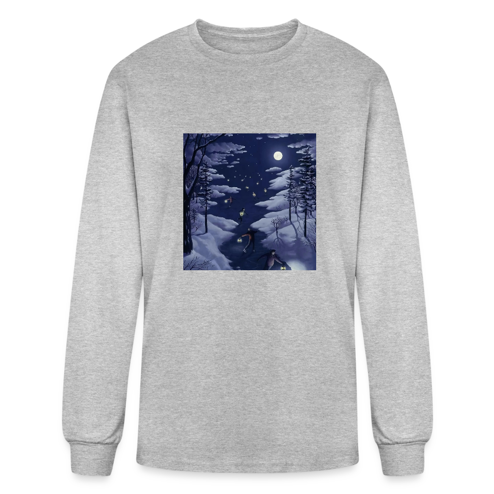 Men's Long Sleeve T-Shirt - heather gray