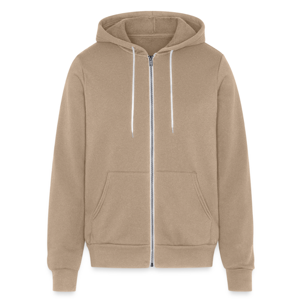 Bella + Canvas Unisex Full Zip Hoodie CAP - tan