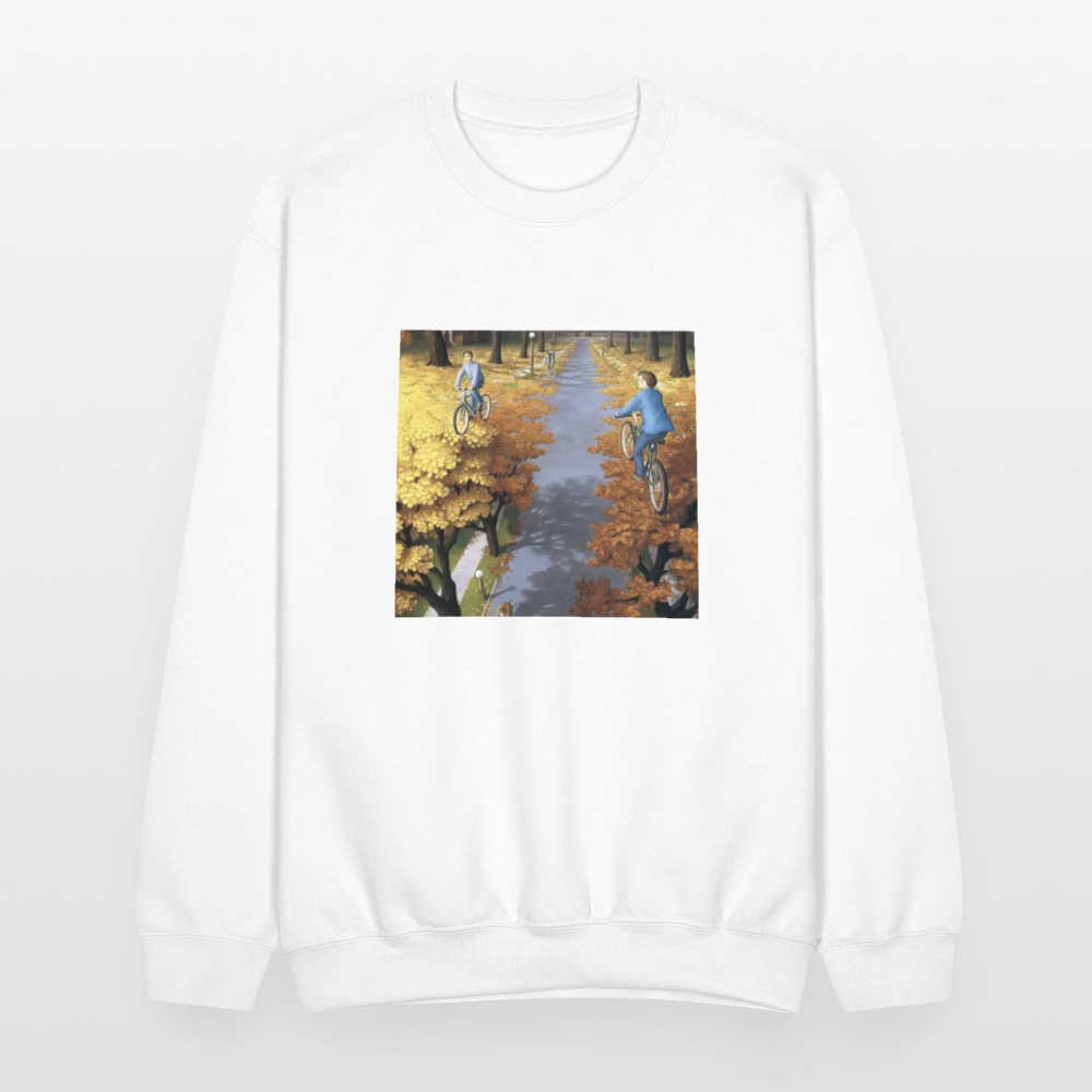 Crewneck Sweatshirt WALK A SKY PATH - white