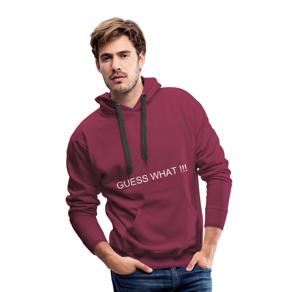 Men’s Premium Hoodie CHIN UP - burgundy