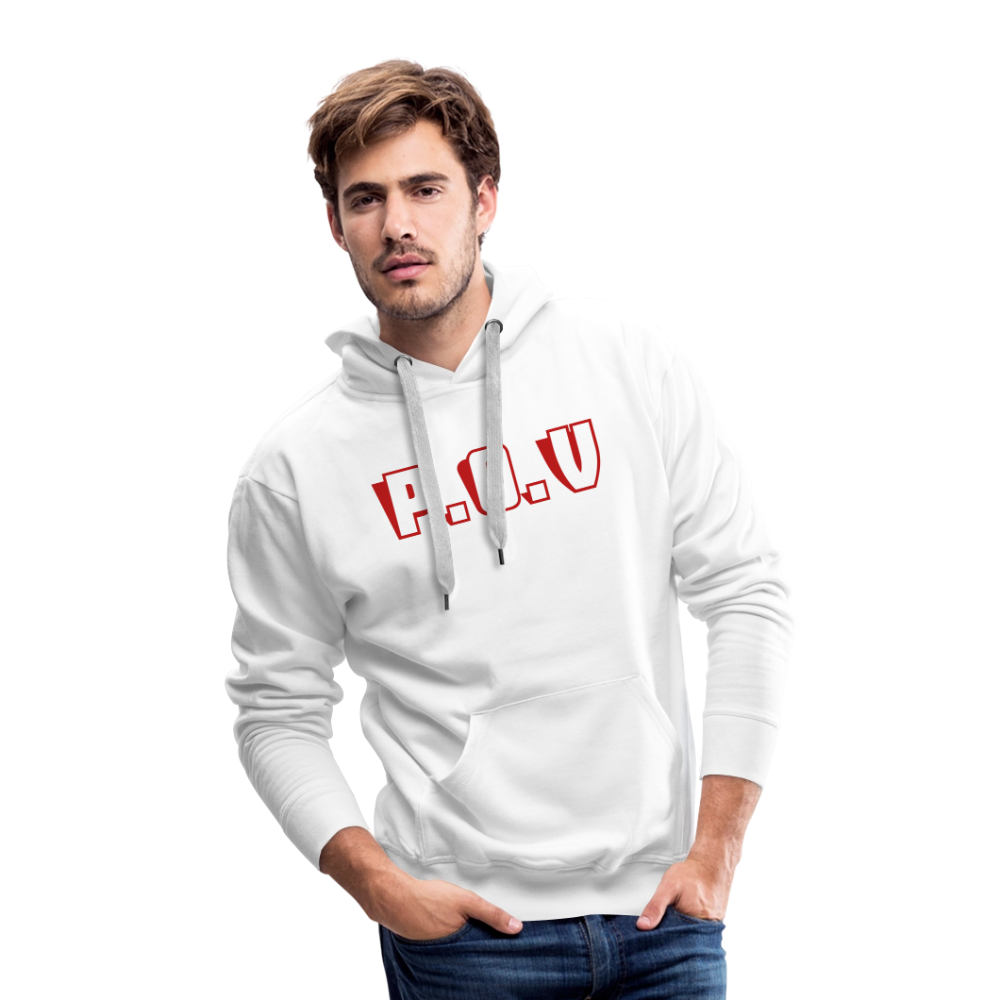 Men’s Premium Hoodie P.O.V - white