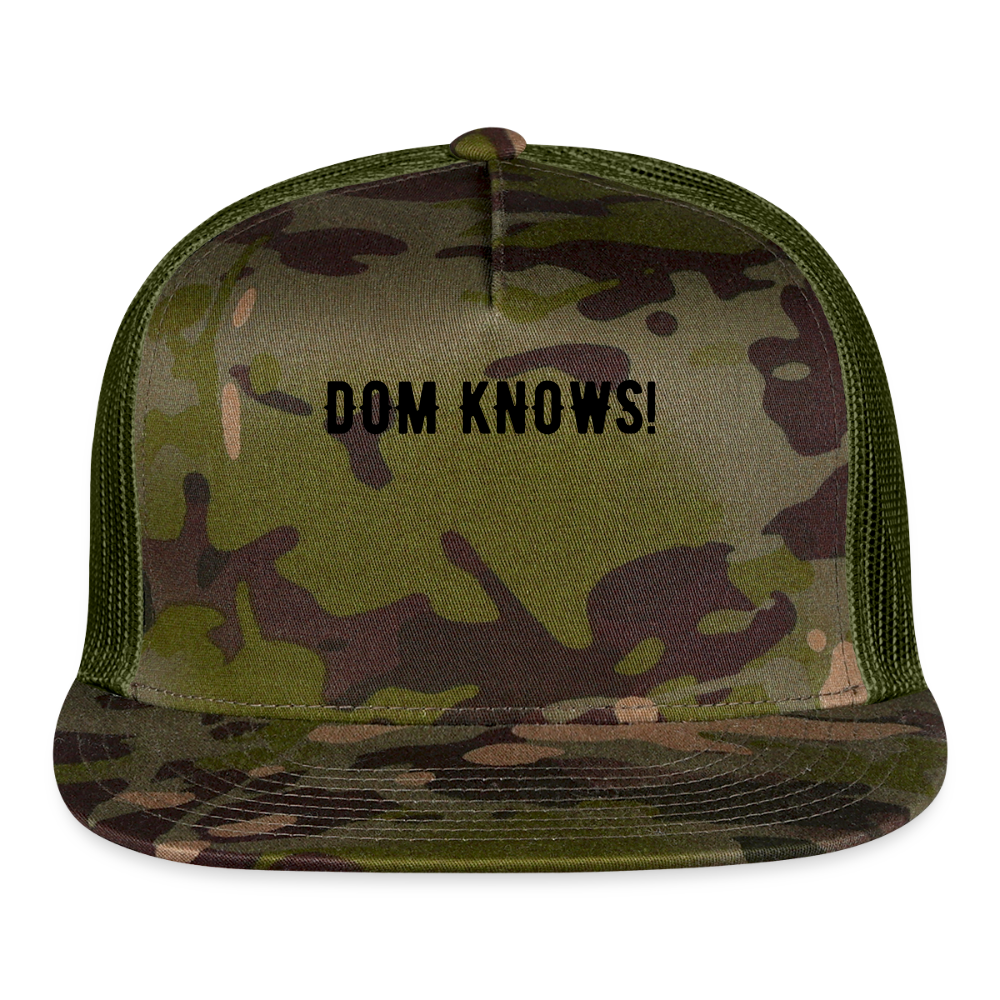 Trucker Hat NOT PIZZA - MultiCam\green