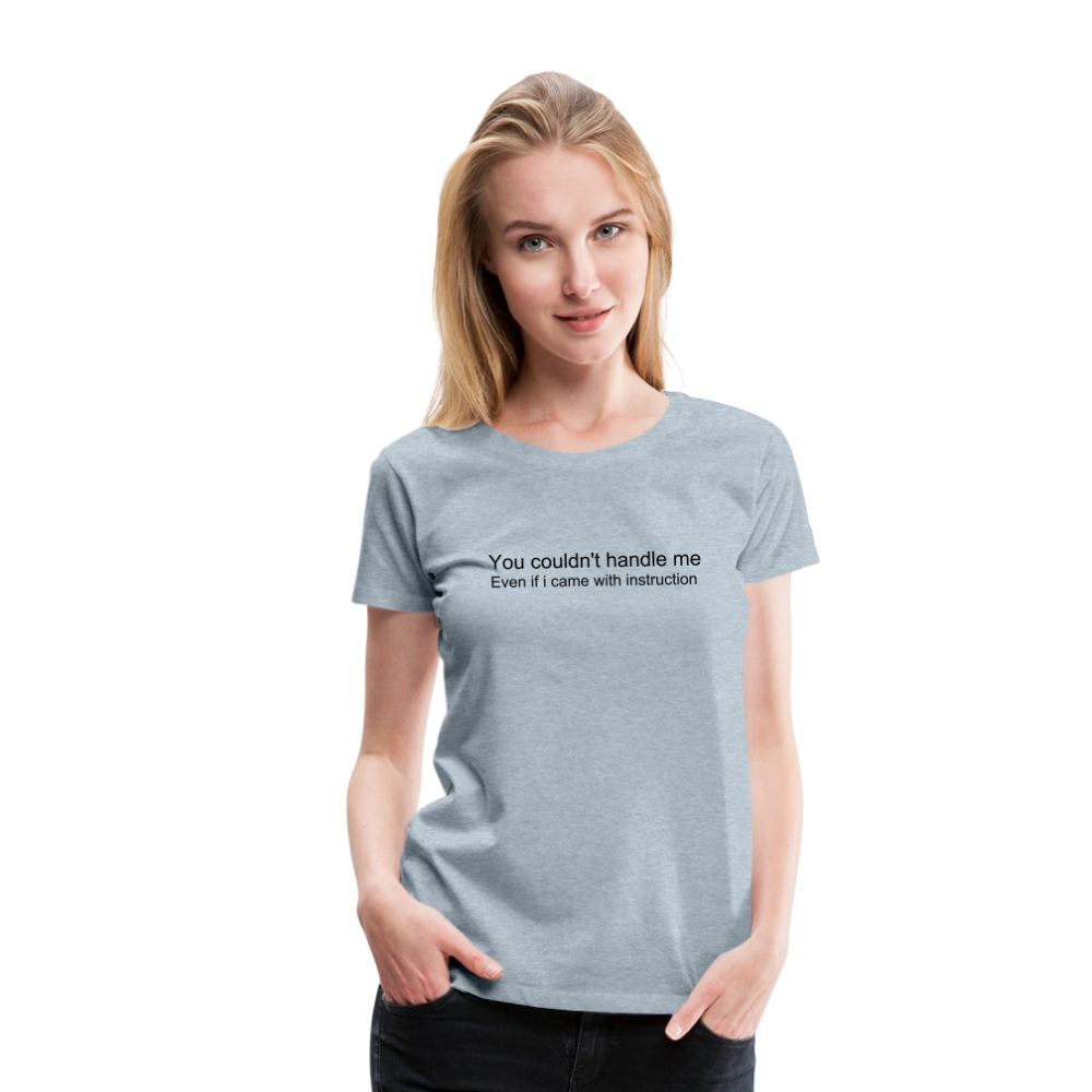 Women’s Premium T-Shirt WOMEN POWER - heather ice blue