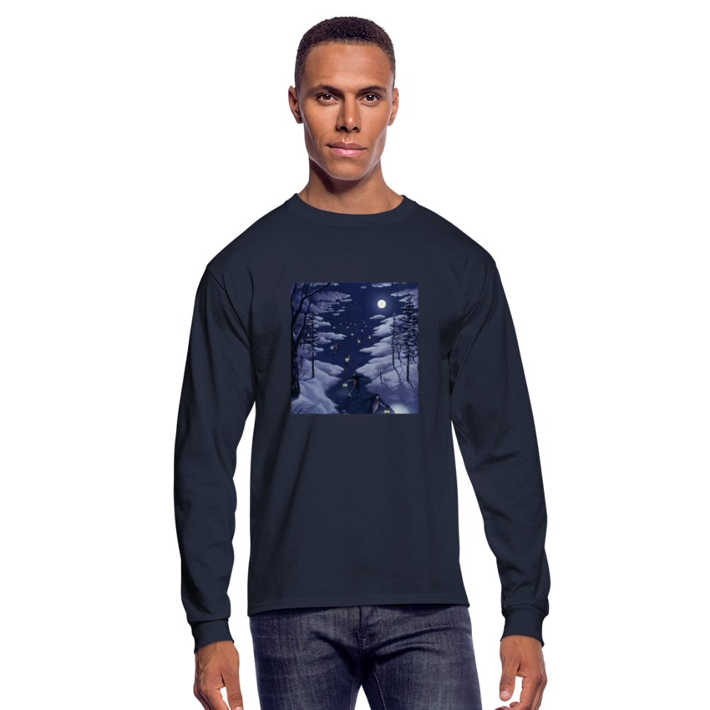 Men's Long Sleeve T-Shirt - navy