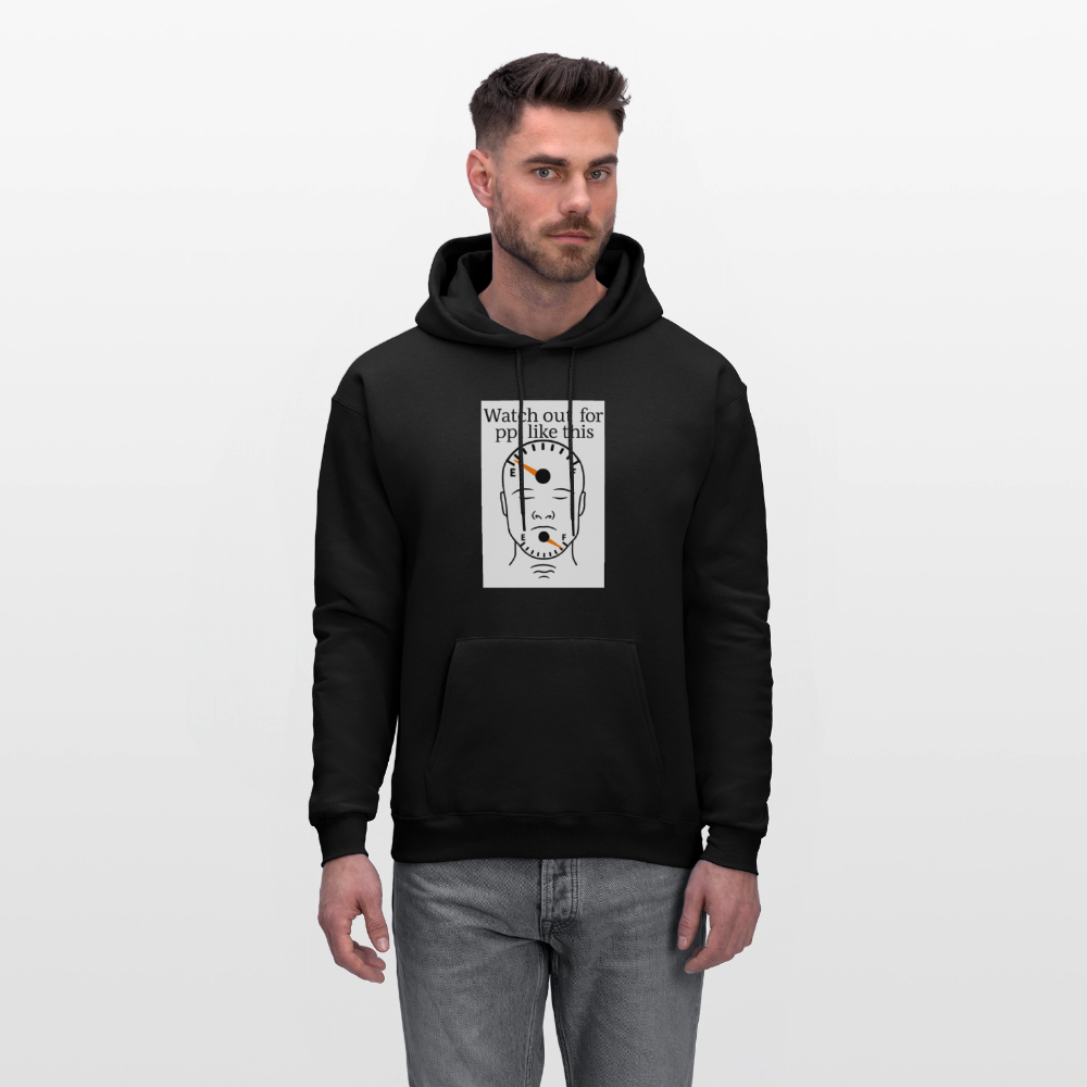 Men's Hoodie EMPTY HEADS FULL MOUTHS - black
