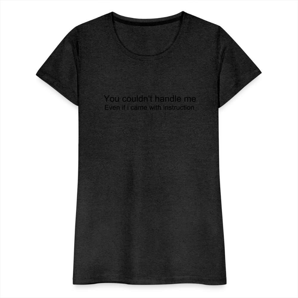 Women’s Premium T-Shirt WOMEN POWER - charcoal grey