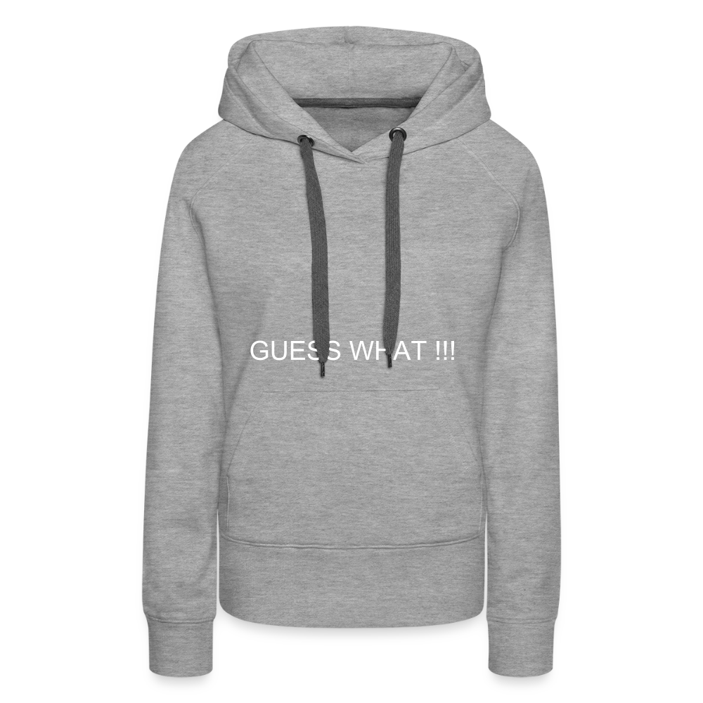 Women’s Premium Hoodie I AM A BOSS OF MY OWN PATH - heather grey