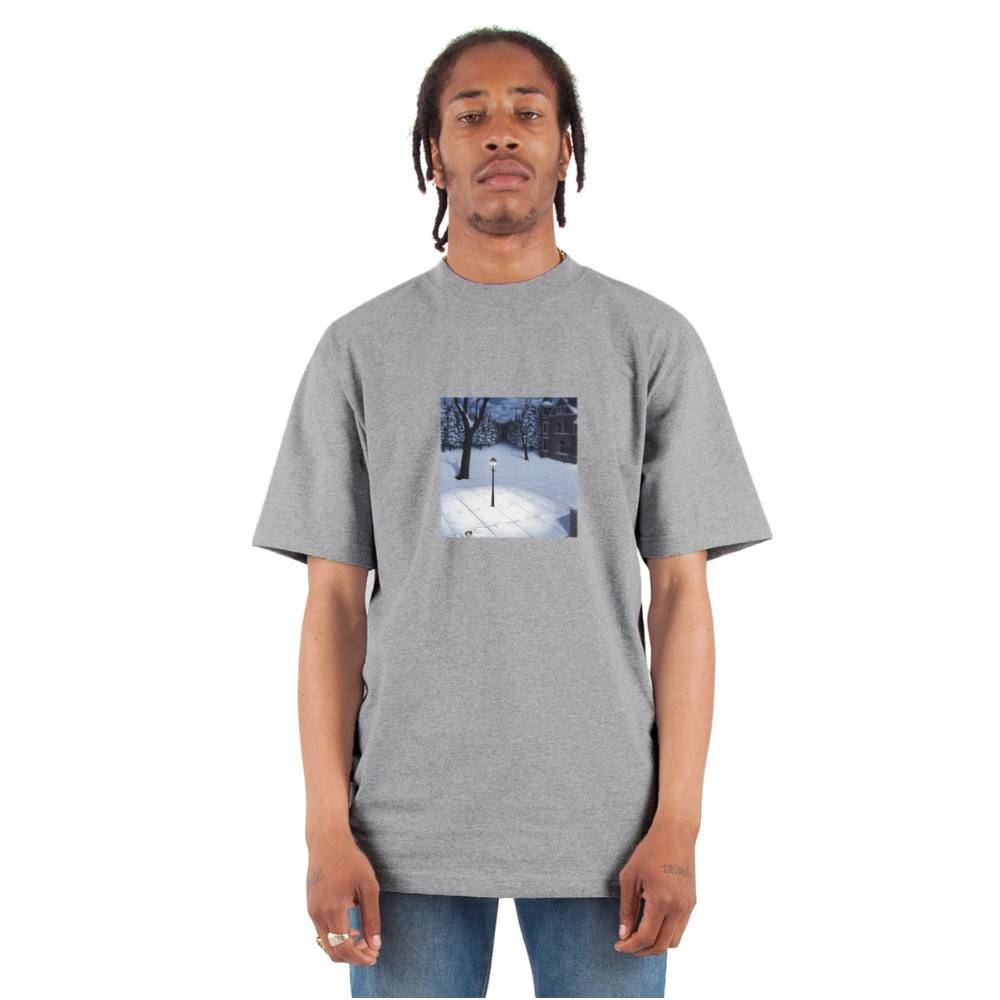 Unisex Oversized Heavyweight T-Shirt snow comfort - heather gray
