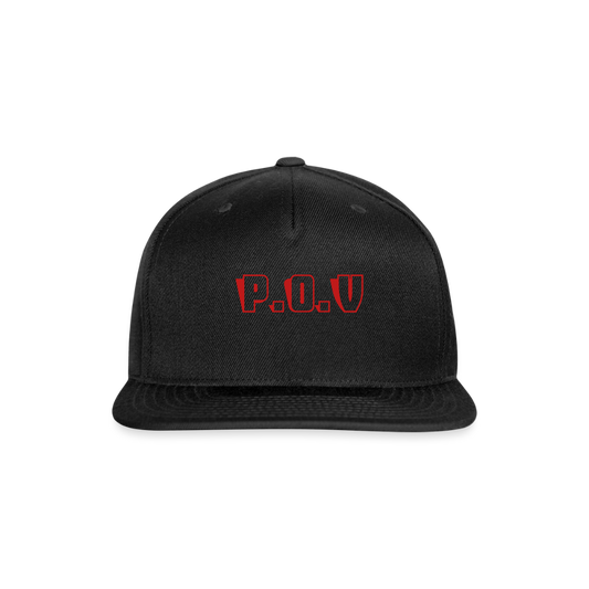 Snapback Baseball Cap P.O.V - black