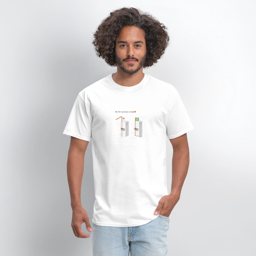 Men's T-Shirt | GILDAN 5000 DIFFRENT DRINK - white