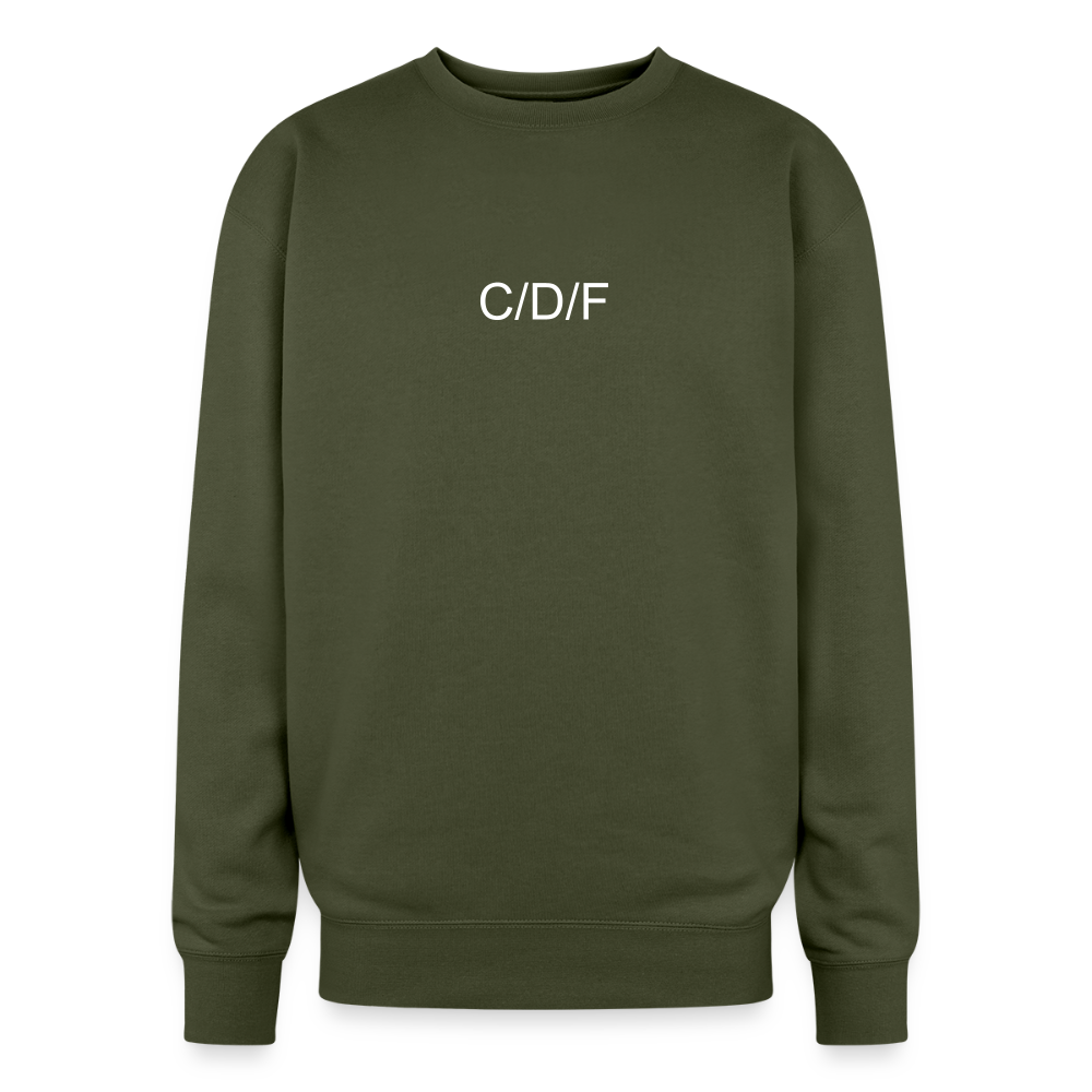 Oversized Crewneck Sweatshirt C/D/F - olive green