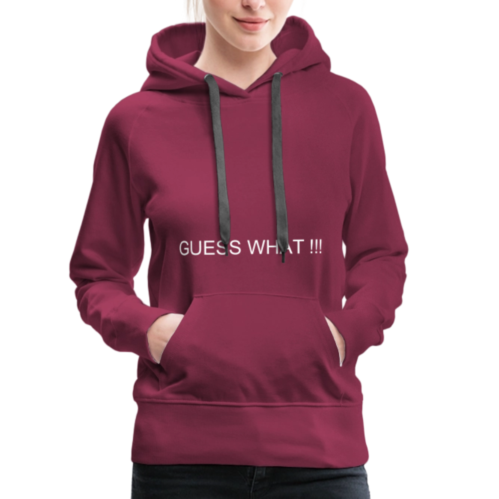 Women’s Premium Hoodie I AM A BOSS OF MY OWN PATH - burgundy