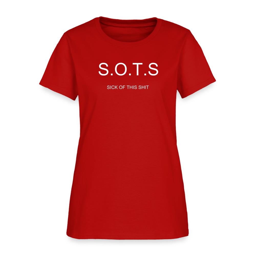 Women's T-Shirt S.O.T.S - red