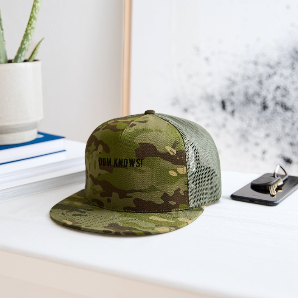 Trucker Hat NOT PIZZA - MultiCam\green
