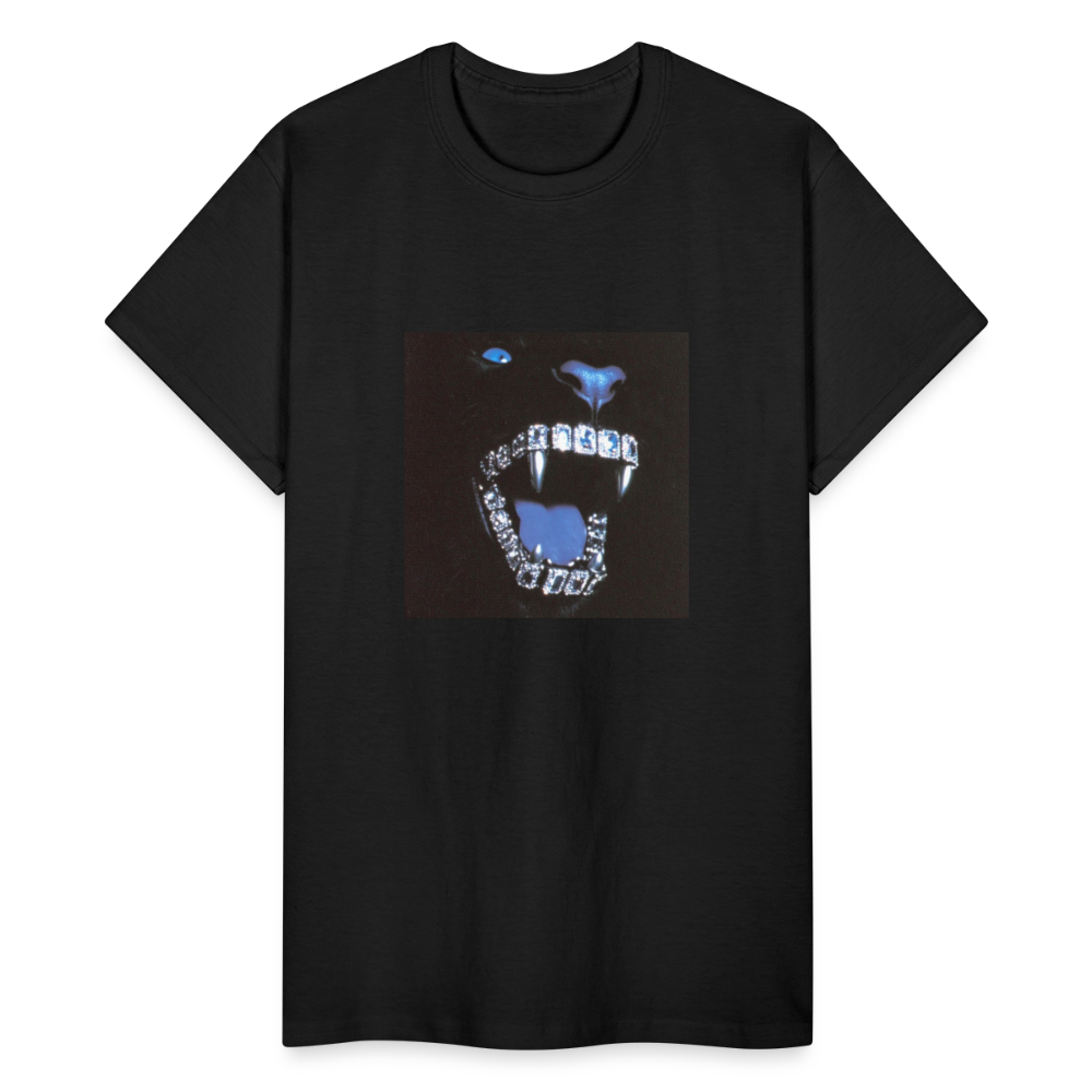 Gildan Ultra Cotton Adult T-Shirt bling bling teeth - black