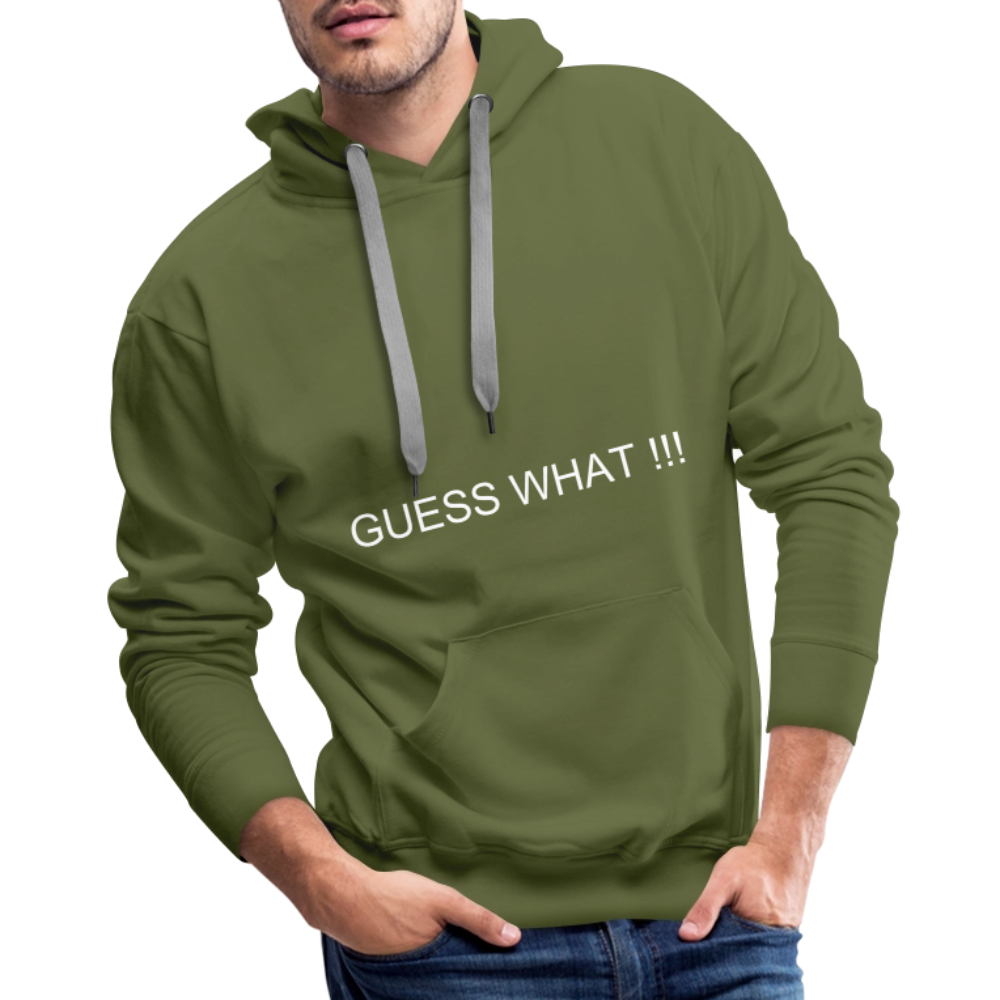 Men’s Premium Hoodie CHIN UP - olive green