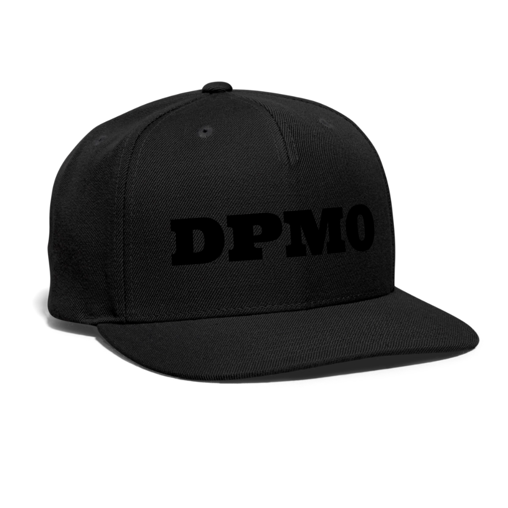Snapback Baseball Cap DPMO - black