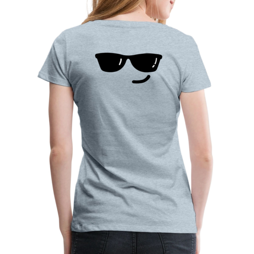 Women’s Premium T-Shirt WOMEN POWER - heather ice blue